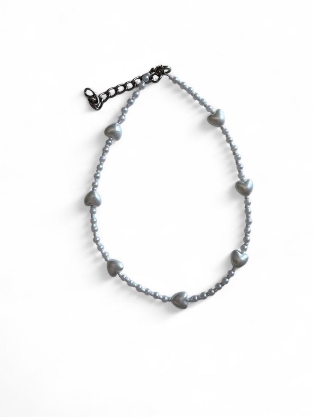 Silver Heart Bead choker - Elegant Women's Jewelry
